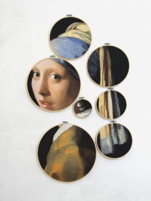 Het meisje met de parel VII van Johannes Vermeer